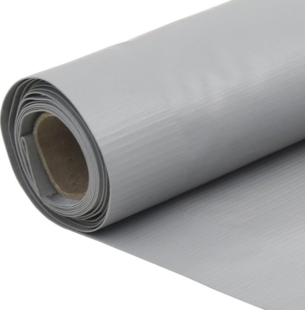 vidaXL Προστατευτικό Μπαλκονιού Γκρι 500x75 cm από PVC
