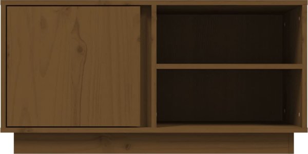 vidaXL Έπιπλο τηλεόρασης, μέλι καφέ, 80x35x40,5 cm, μασίφ πεύκο
