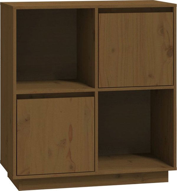 vidaXL Ντουλάπι, μελί καφέ, 74x35x80 εκ, μασίφ πεύκο