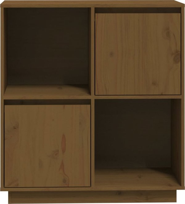 vidaXL Ντουλάπι, μελί καφέ, 74x35x80 εκ, μασίφ πεύκο