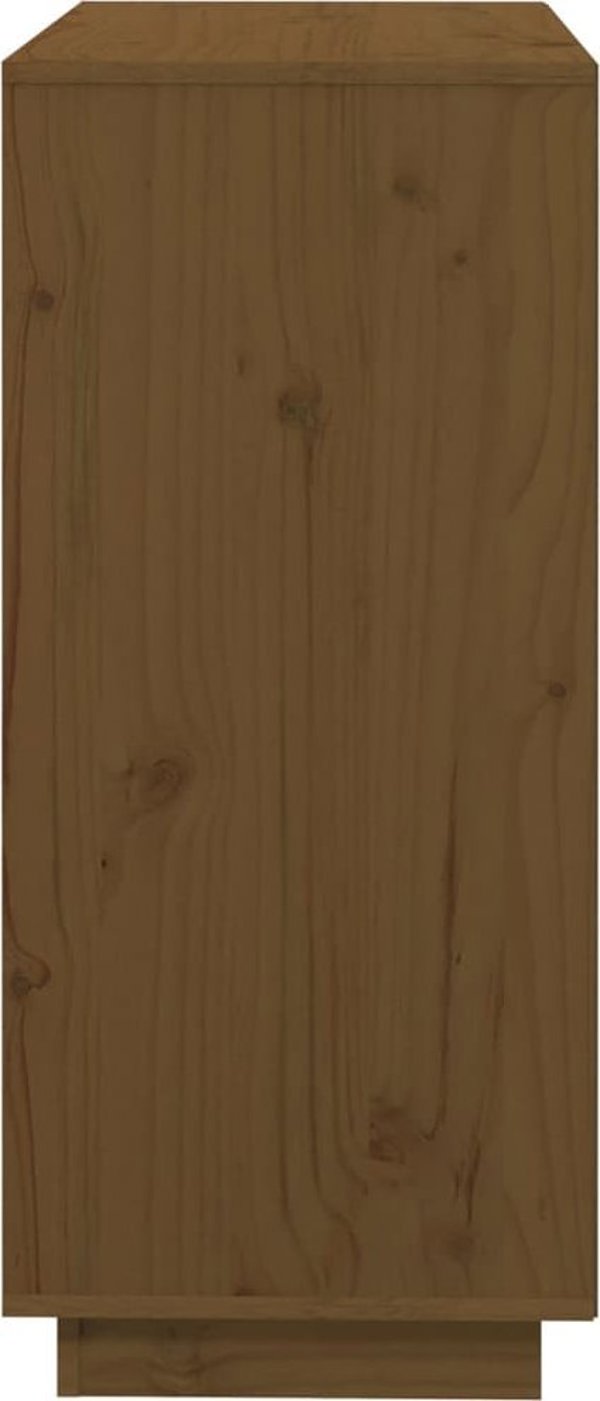 vidaXL Ντουλάπι, μελί καφέ, 74x35x80 εκ, μασίφ πεύκο
