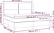 vidaXL Λιτώ 200x200 cm με στρώμα, σκούρο γκρι ύφασμα