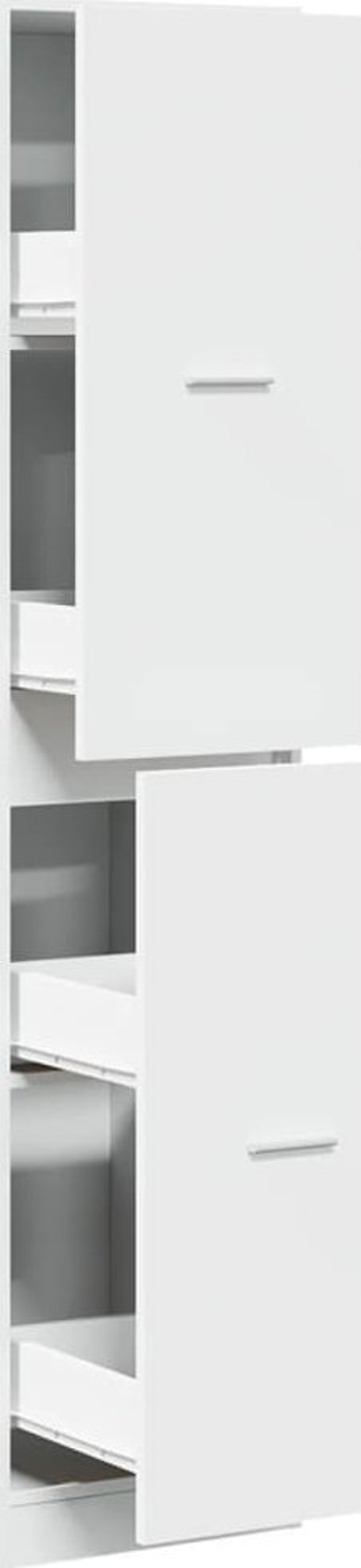 vidaXL Φαρμακείο ντουλάπι, λευκό, 40x41x174,5 cm, σύνθετο ξύλο