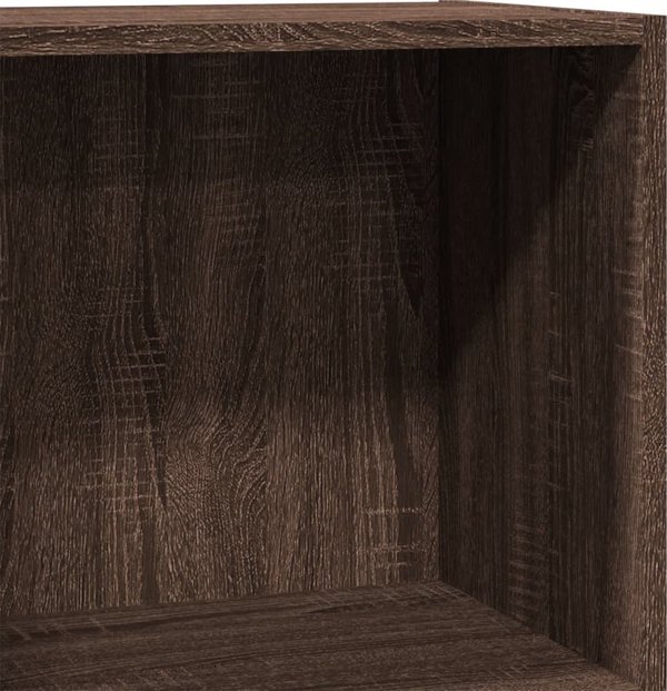 vidaXL Ράφι Καφέ Δρυς, 40x24x76 cm, Υλικό Από Ξύλο