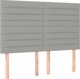 vidaXL Κοντινενταλ κρεβάτι με στρώμα, ανοιχτό γκρι, ύφασμα 140x200 cm