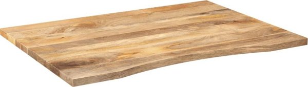 vidaXL Πάγκος γραφείου με κοπή, 100x80x2,5 εκ, ξύλο μάνγκο ακατέργαστο
