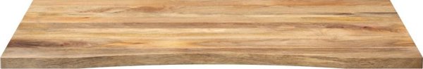 vidaXL Πάγκος γραφείου με κοπή, 100x80x2,5 εκ, ξύλο μάνγκο ακατέργαστο