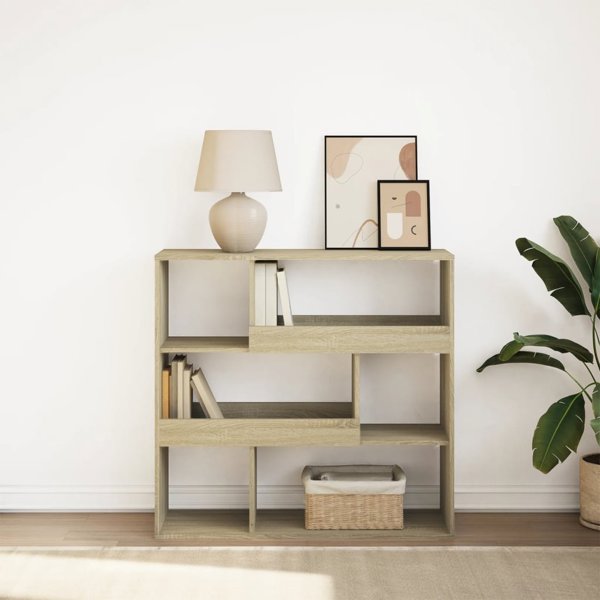 vidaXL Regal na ksiazki przegroda dab sonoma 100x33x94,5 cm
