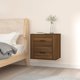 vidaXL Κρεμαστή Νυχτερινή Συρταριέρα Καρυδί 50x36x47 εκ.