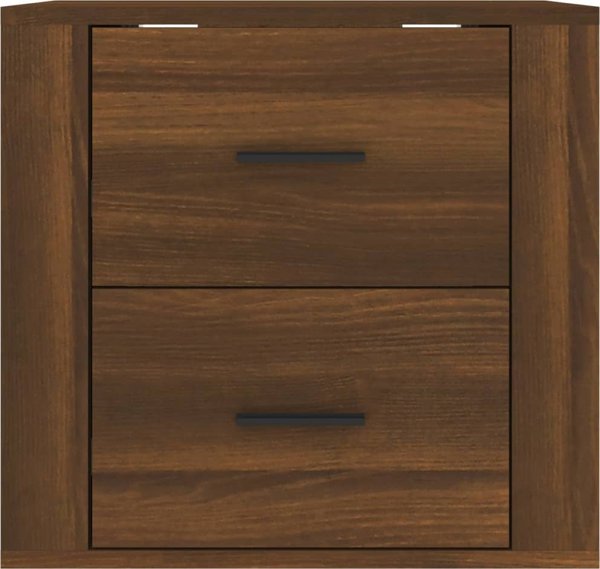 vidaXL Κρεμαστή Νυχτερινή Συρταριέρα Καρυδί 50x36x47 εκ.