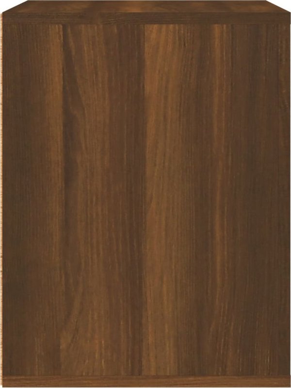 vidaXL Κρεμαστή Νυχτερινή Συρταριέρα Καρυδί 50x36x47 εκ.