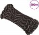 vidaXL Ιστιοπλοϊκή γραμμή, μαύρη, 4 mm, 500 m, πολυπροπυλένιο