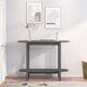 vidaXL Stolik konsolowy, szary, 110x40x80 cm, lite drewno sosnowe