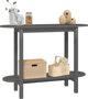 vidaXL Stolik konsolowy, szary, 110x40x80 cm, lite drewno sosnowe
