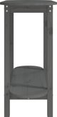 vidaXL Stolik konsolowy, szary, 110x40x80 cm, lite drewno sosnowe
