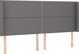 vidaXL Κρεβάτι Continental με στρώμα και LED, γκρι δερματίνη, 200x200 εκ
