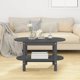 vidaXL vidaXL Stolik kawowy, szary, 80x45x45 cm, lite drewno sosnowe