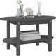 vidaXL vidaXL Stolik kawowy, szary, 80x45x45 cm, lite drewno sosnowe
