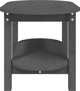 vidaXL vidaXL Stolik kawowy, szary, 80x45x45 cm, lite drewno sosnowe