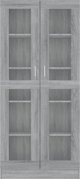 vidaXL Witryna, szary dab sonoma, 82,5x30,5x185,5 cm