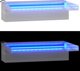 vidaXL Wylewka do wodospadu z RGB LED, stal nierdzewna, 30 cm