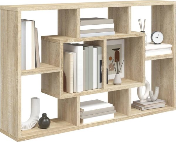 vidaXL Polka scienna, dab sonoma, 85x16x52,5 cm