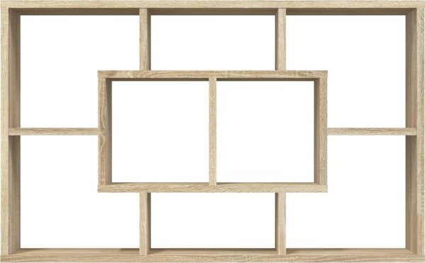 vidaXL Polka scienna, dab sonoma, 85x16x52,5 cm
