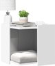 vidaXL Ντουλάπι για γατότουαλέτα λευκό 53x53x51 εκ. συνθετικό ξύλο