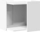 vidaXL Ντουλάπι για γατότουαλέτα λευκό 53x53x51 εκ. συνθετικό ξύλο
