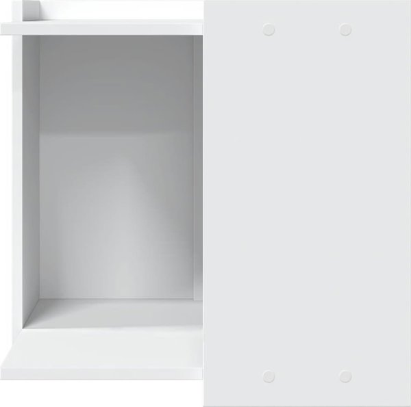 vidaXL Ντουλάπι για γατότουαλέτα λευκό 53x53x51 εκ. συνθετικό ξύλο