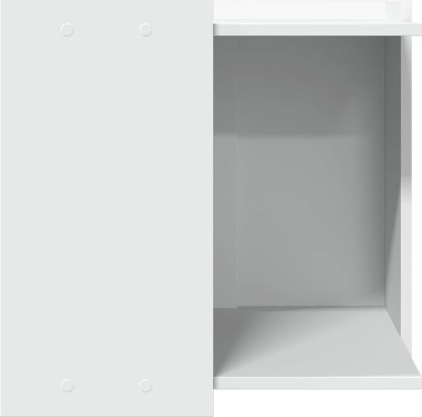vidaXL Ντουλάπι για γατότουαλέτα λευκό 53x53x51 εκ. συνθετικό ξύλο