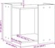 vidaXL Ντουλάπι για γατότουαλέτα λευκό 53x53x51 εκ. συνθετικό ξύλο