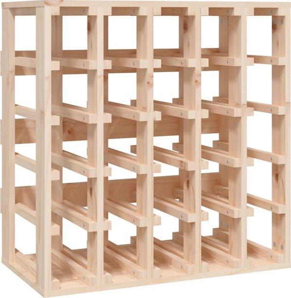 vidaXL vidaXL Stojak na wino, 58,5x33x60,5 cm, lite drewno sosnowe