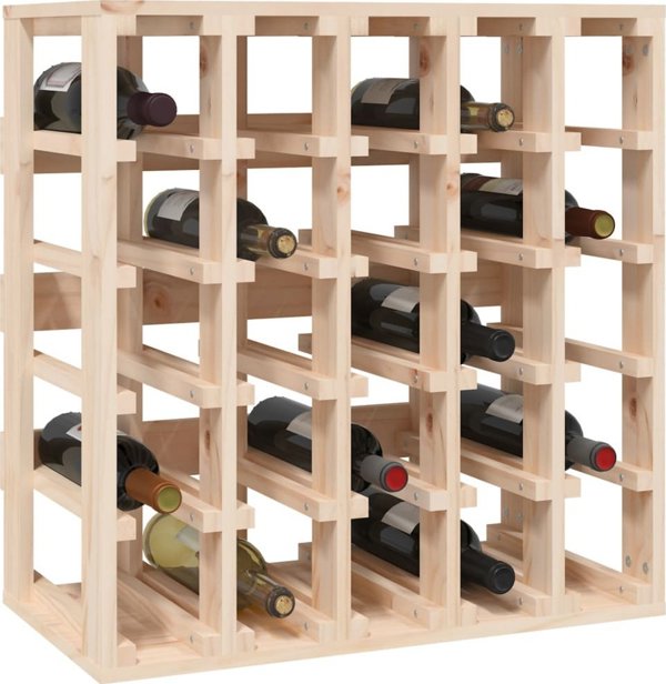 vidaXL vidaXL Stojak na wino, 58,5x33x60,5 cm, lite drewno sosnowe