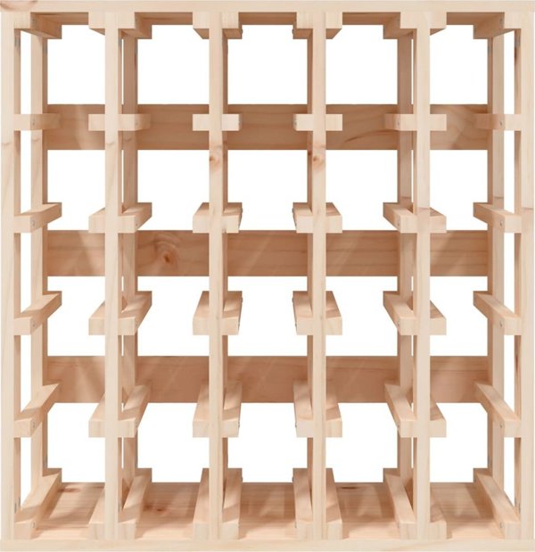 vidaXL vidaXL Stojak na wino, 58,5x33x60,5 cm, lite drewno sosnowe
