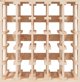 vidaXL vidaXL Stojak na wino, 58,5x33x60,5 cm, lite drewno sosnowe