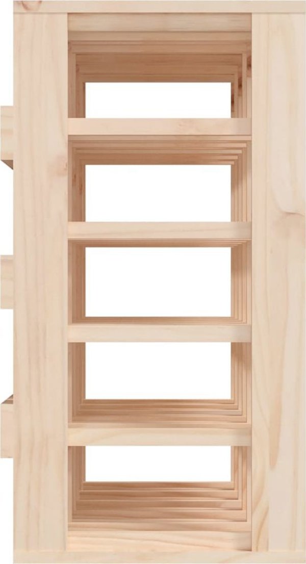 vidaXL vidaXL Stojak na wino, 58,5x33x60,5 cm, lite drewno sosnowe