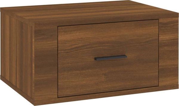 vidaXL Κρεμαστό κομοδίνο, καφέ βελανιδιά, 50x36x25 εκ.