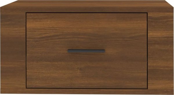vidaXL Κρεμαστό κομοδίνο, καφέ βελανιδιά, 50x36x25 εκ.