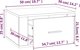 vidaXL Κρεμαστό κομοδίνο, καφέ βελανιδιά, 50x36x25 εκ.