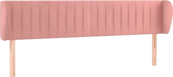 vidaXL Κεφαλάρι uszak, ροζ, 203x23x78/88 cm, βελούδο