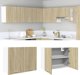 vidaXL Κρεμαστό ντουλάπι χρώμα Sonoma δρυς 80x31x60 cm μοριοσανίδα
