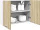vidaXL Κρεμαστό ντουλάπι χρώμα Sonoma δρυς 80x31x60 cm μοριοσανίδα