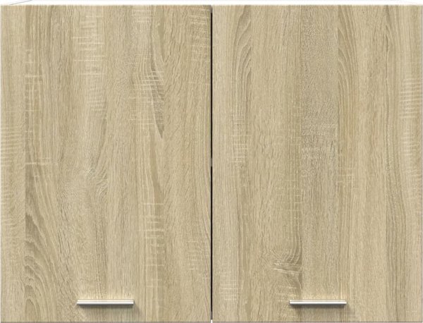 vidaXL Κρεμαστό ντουλάπι χρώμα Sonoma δρυς 80x31x60 cm μοριοσανίδα