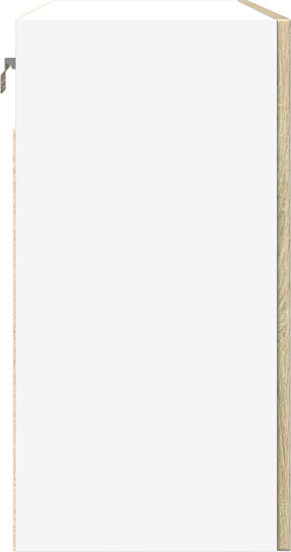 vidaXL Κρεμαστό ντουλάπι χρώμα Sonoma δρυς 80x31x60 cm μοριοσανίδα