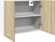 vidaXL Κρεμαστό ντουλάπι χρώμα Sonoma δρυς 80x31x60 cm μοριοσανίδα