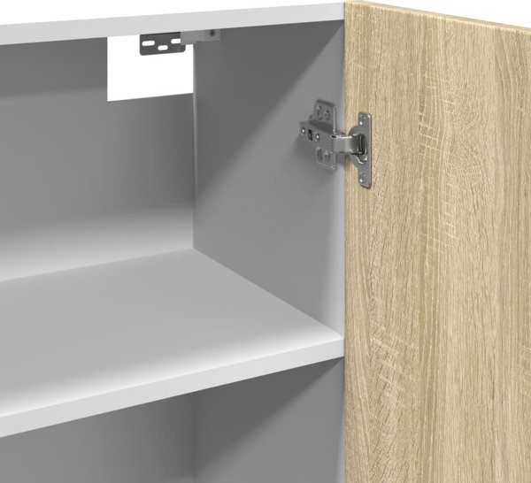 vidaXL Κρεμαστό ντουλάπι χρώμα Sonoma δρυς 80x31x60 cm μοριοσανίδα