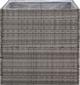 vidaXL Donica ogrodowa, szara, 80x80x80 cm, rattan PE