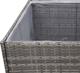 vidaXL Donica ogrodowa, szara, 80x80x80 cm, rattan PE