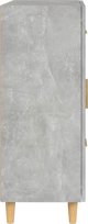 vidaXL Κομόντα, σκουρόχρωμο γκρι τσιμέντο, 69,5x34x90 cm, σύνθετο ξύλο